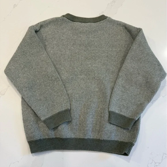 Zara Green and Burgundy Crewneck Sweaters - Picture 7 of 9